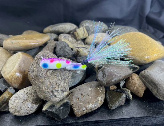 Confetti Confusion 3/4oz River Rattler (Rattling Jig)